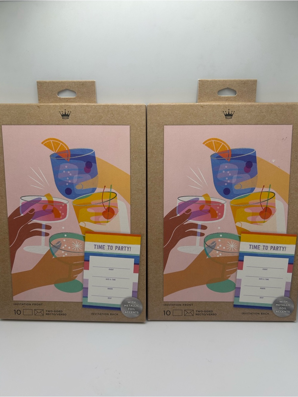 Hallmark “Time to Party!” Cocktail Invitation Cards - 2 sets of 10 🍹🎉
